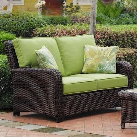 Outdoor Wicker Loveseat